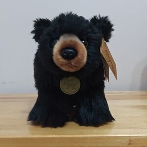 Miyoni Tots Black Bear Plush